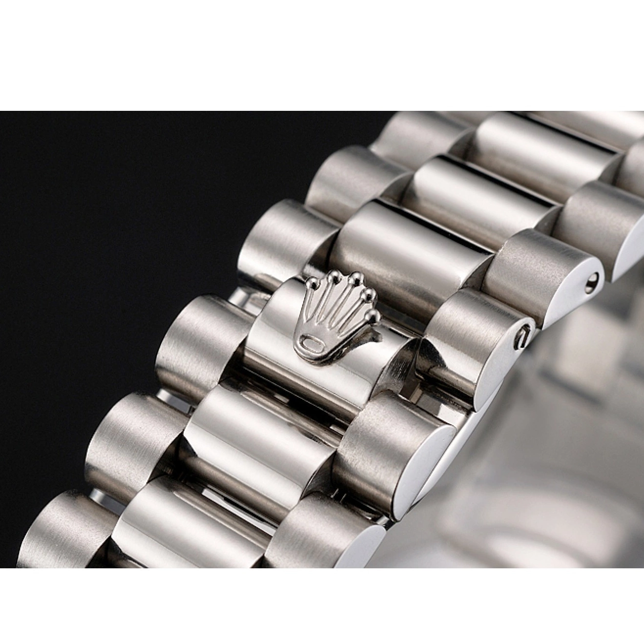 AAA Replica Watches Roman And Datejust Black Swiss Numerals Dial Rolex Case Stainless Steel Bracelet 0806